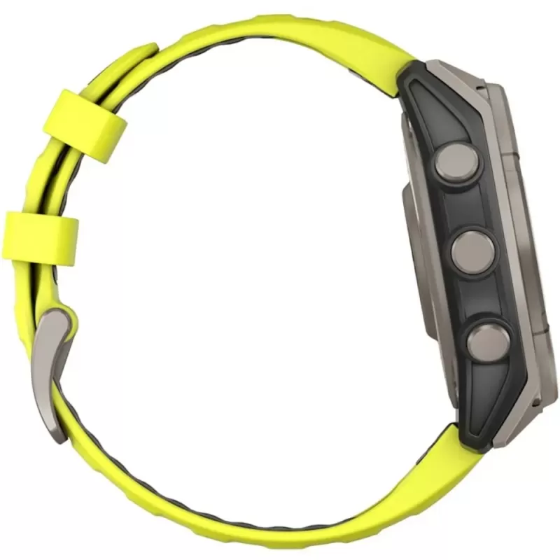 Reloj GPS Garmin Fenix 8 47mm Solar Sapphire 010-02906-20 - Titanium/Graphite Yellow