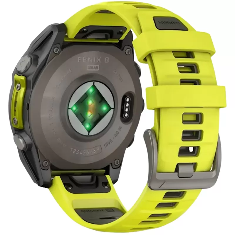 Reloj GPS Garmin Fenix 8 47mm Solar Sapphire 010-02906-20 - Titanium/Graphite Yellow