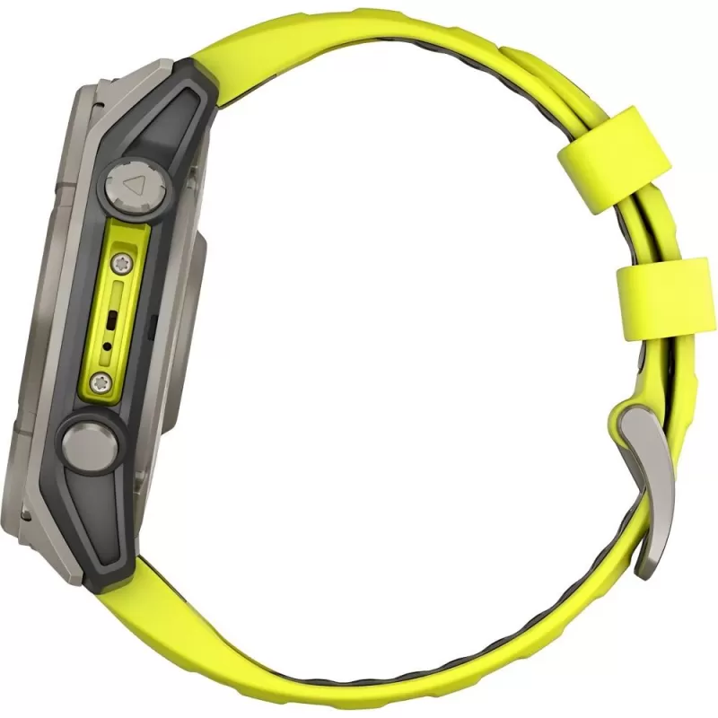 Reloj GPS Garmin Fenix 8 51mm Solar Sapphire 010-02907-20 - Titanium/Graphite Yellow