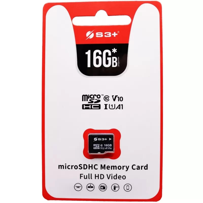 Memoria Micro SD S3+ S3SDC10U1WA/16GB Class 10