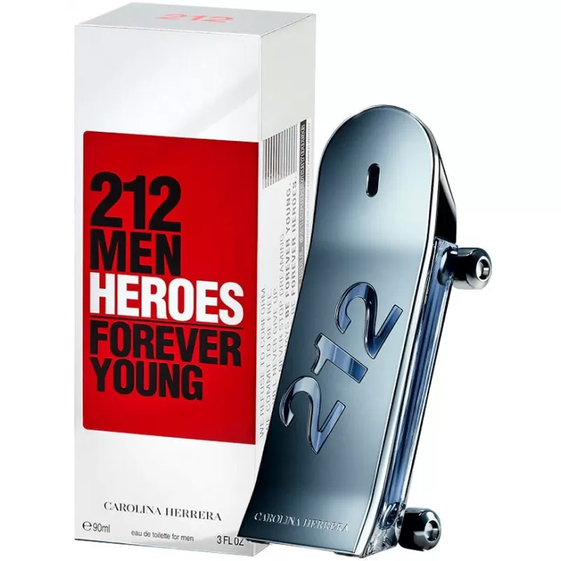 Perfume Carolina Herrera 212 Heroes EDT Masculino - 90ml