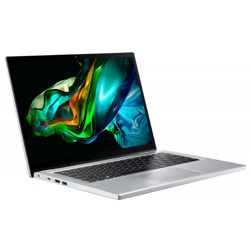 Notebook Acer Aspire 3 Spin 14 A3SP14-31PT-32M6 14" Touch Intel Core i3-N305 8/256GB W11H - Pure Silver + Capa