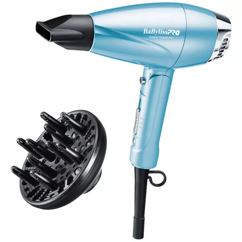 Secador de Cabello BaBylissPro Nano Titanium BNT91...