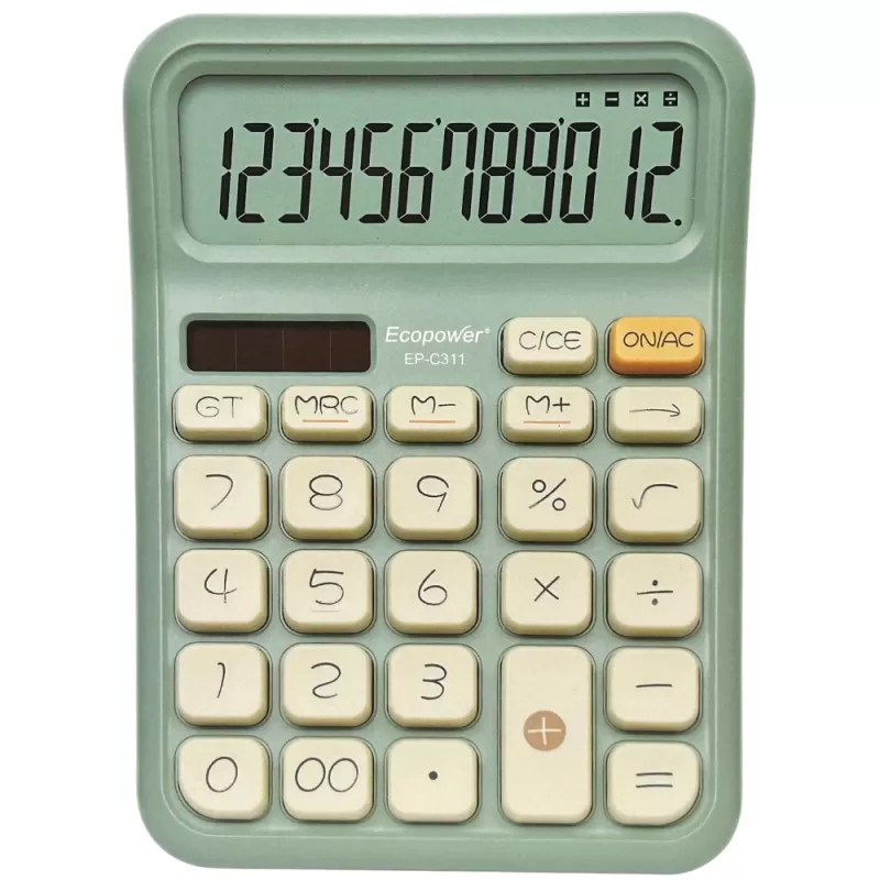 Calculadora Ecopower EP-C311 12 Dígitos - Gray