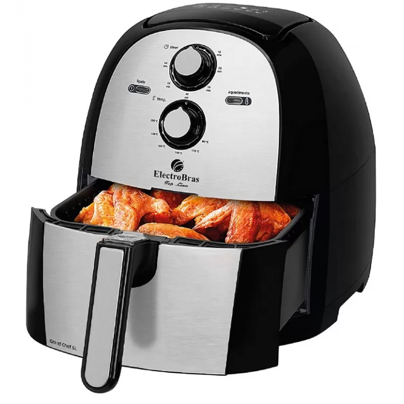 Freidora Eléctrica Electrobras Grand Chef EBAF-60 1900W 6L 220V - Black