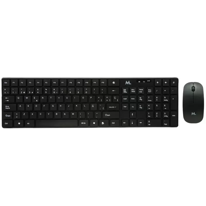 Teclado + Mouse Wireless Mtek KM-5197B - Negro (Es...