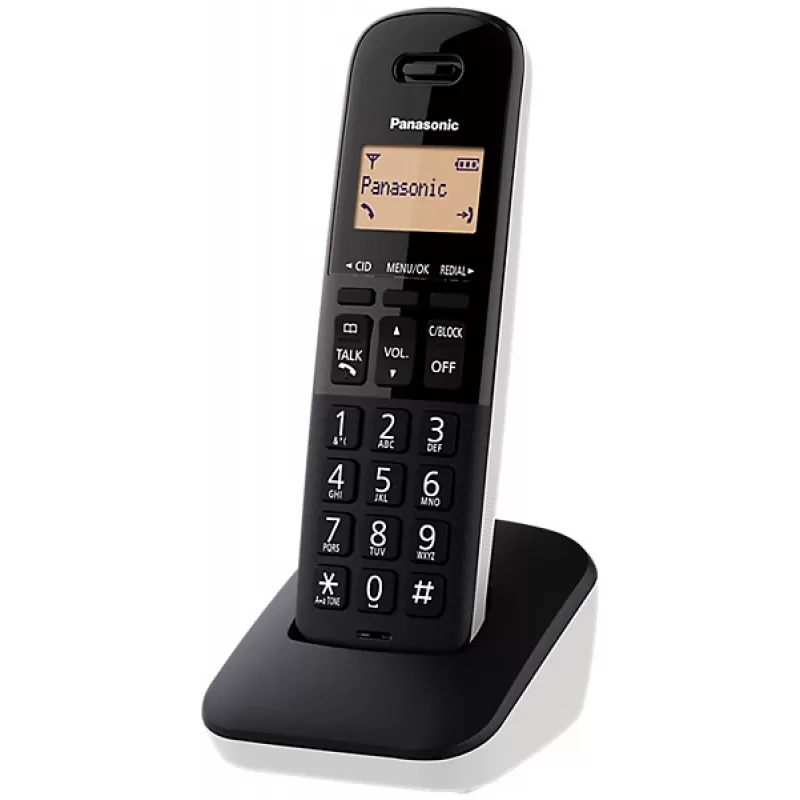 Teléfono Inalámbrino Panasonic KX-TGB310LAW 2V - Negro/Blanco