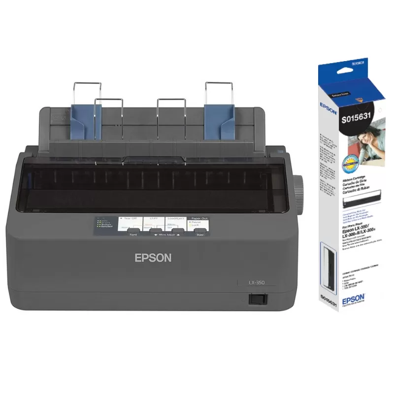 Impresora Matricial Epson LX-350 Paralelo 220V - Gris Oscuro