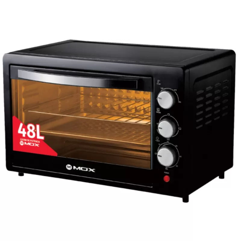 Horno Eléctrico Mox MO-F482 2200W 48L 220V - Blac...