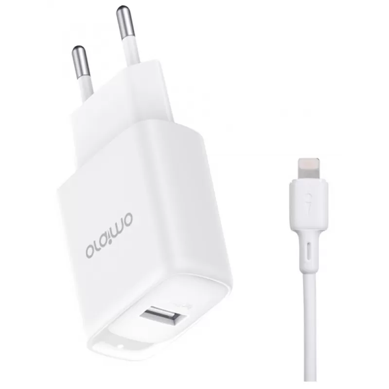 Cargador Oraimo OCW-E66S+L53 USB-A/Lightning 10W - White