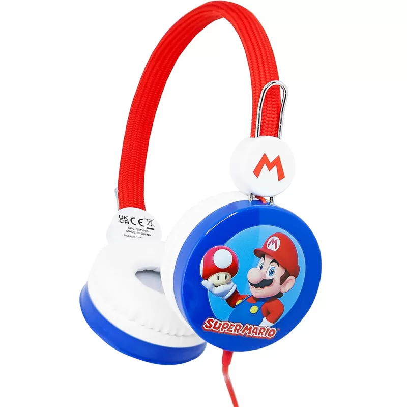 Auricular OTL Technologies Kids SM1108 - Super Mario Red Logo