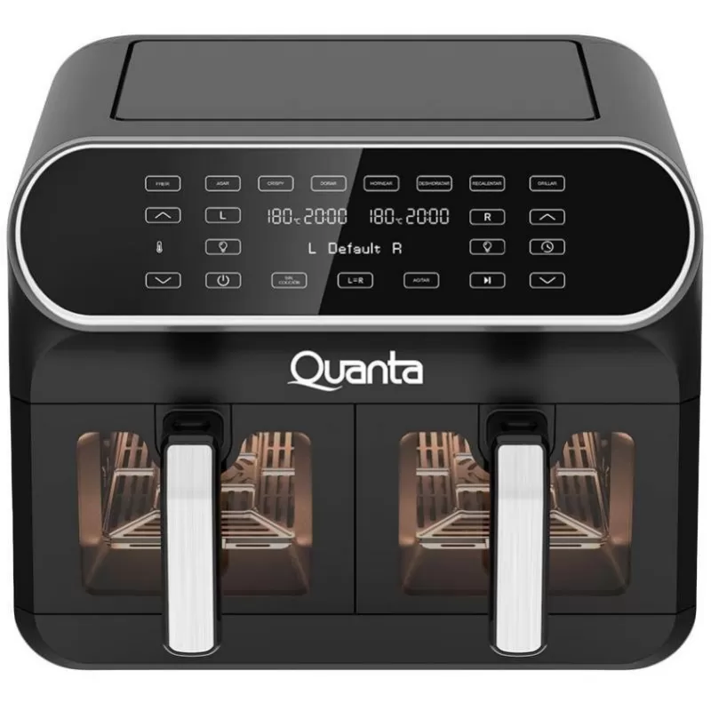 Freidora Eléctrica Quanta DueSupreme QTAFS80 8L 220V - Black