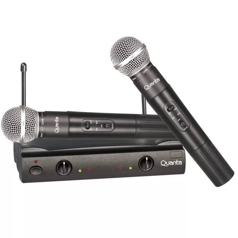 Micrófono Wireless VHF Quanta QTMIC103 2V - Black