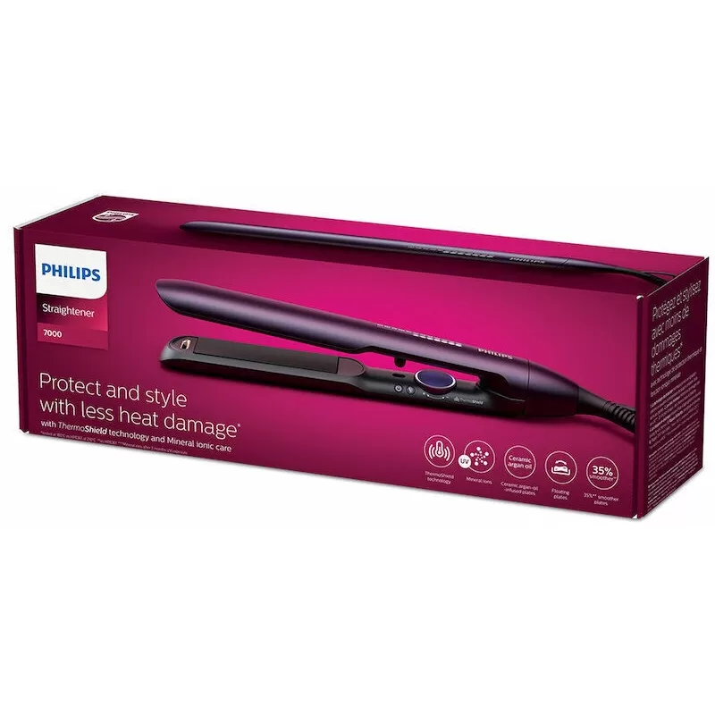 Alisador Philips 7000 Series BHS752/00 230°C 2V - Metallic Deep Purple