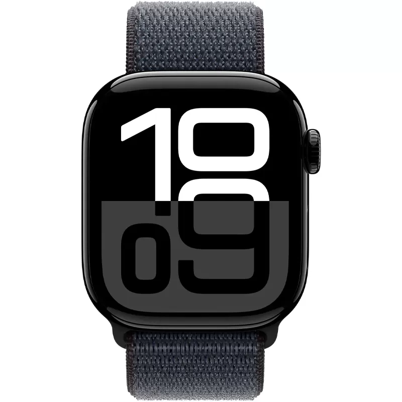 Apple Watch Series 10 MWWG3LW/A 42mm GPS - Aluminum Jet Black/Sport Loop