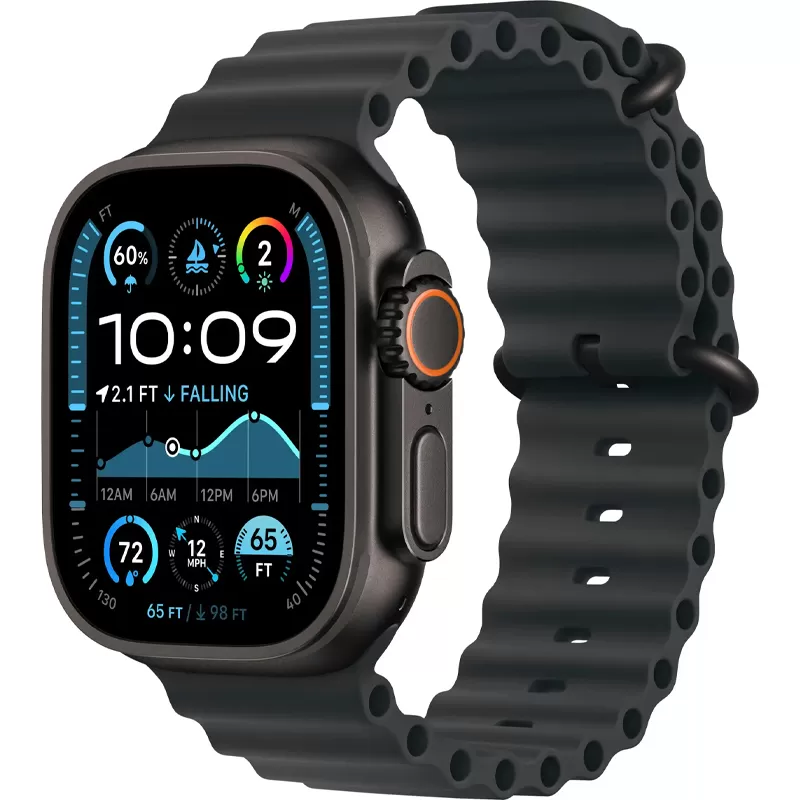 Apple Watch Ultra 2 MX4P3LW/A 49mm LTE (GPS + Celular) - Black Titanium/Ocean Band