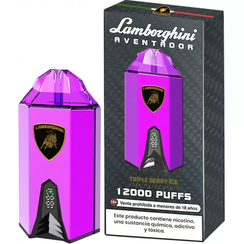 Vaper Descartable Lamborghini Aventador 2% Nicotina 12000 Puffs - Triple Berry Ice