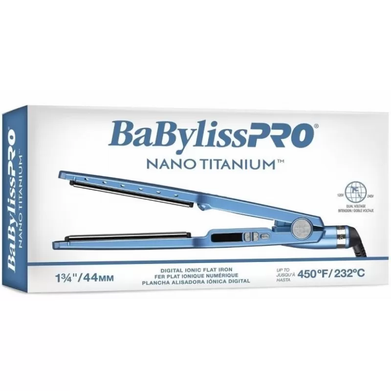 Alisador BaBylissPro Nano Titanium BNT4094TUZ 2V - Blue