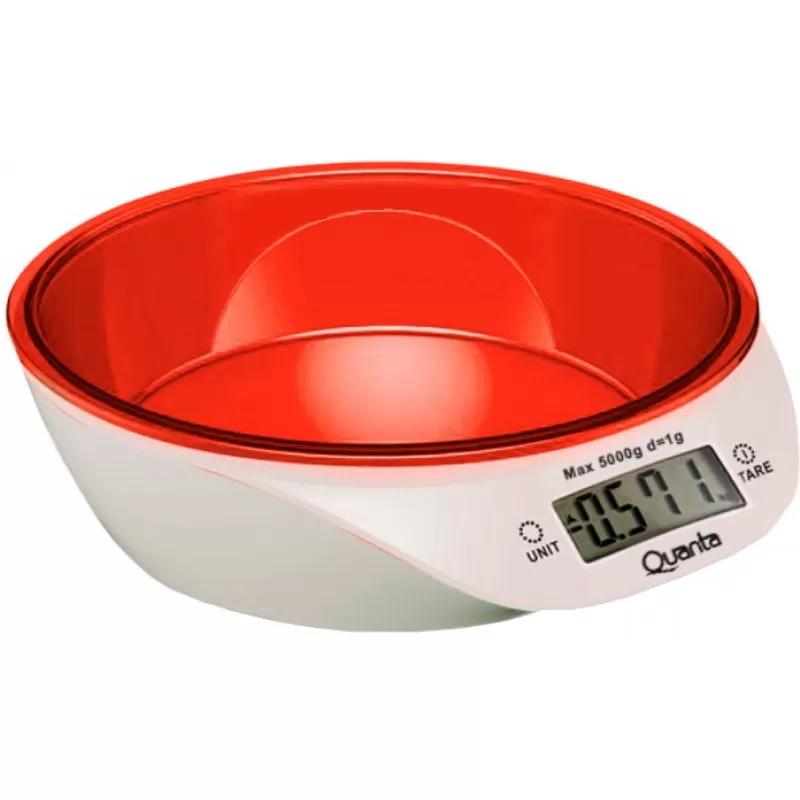 Balanza de Cocina Digital Quanta QTBLC9000 5kg - Blanco/Naranja