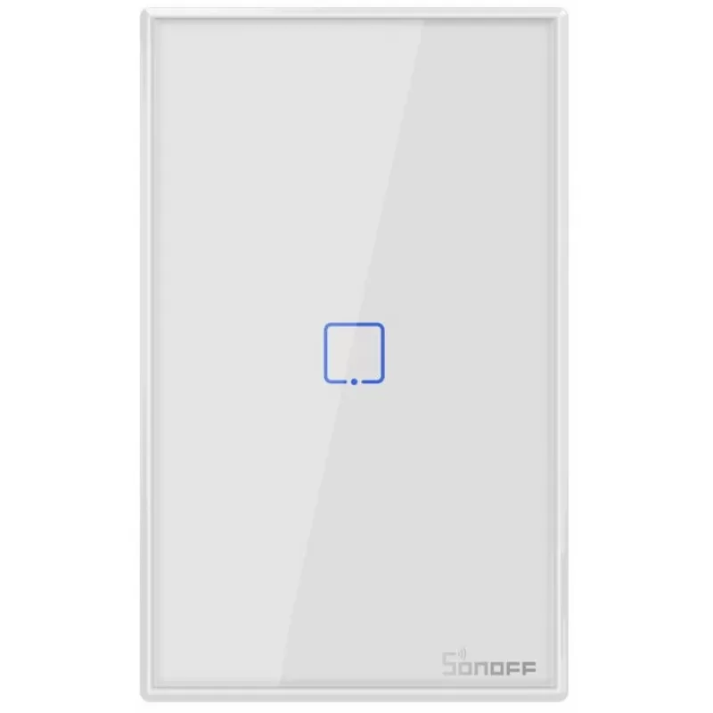 Interruptor De Pared Smart Sonoff T0US1C Wi-Fi/1 Botón - White