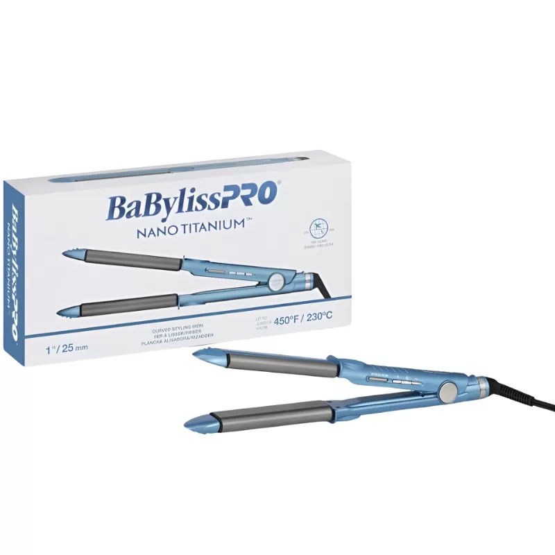 Alisador BaBylissPro Nano Titanium U-Styler BNT4061TUZ 230°C 2V - Blue