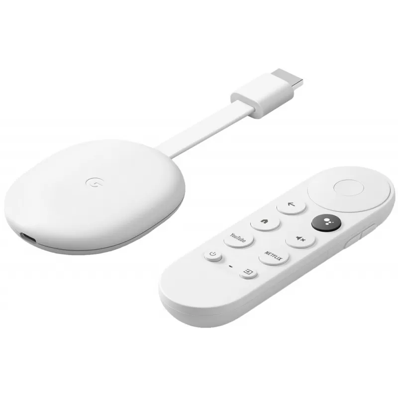 Google Chromecast With Google TV GA03131-US HD - Snow