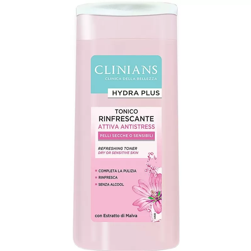 Tónico Facial Clinians Hydra Plus Rinfrescante Attiva Antistress - 200ml