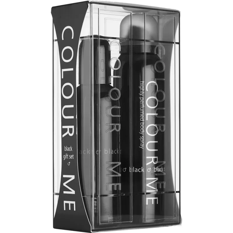 Kit Perfume Colour Me Black EDT 90ml + Body Spray ...