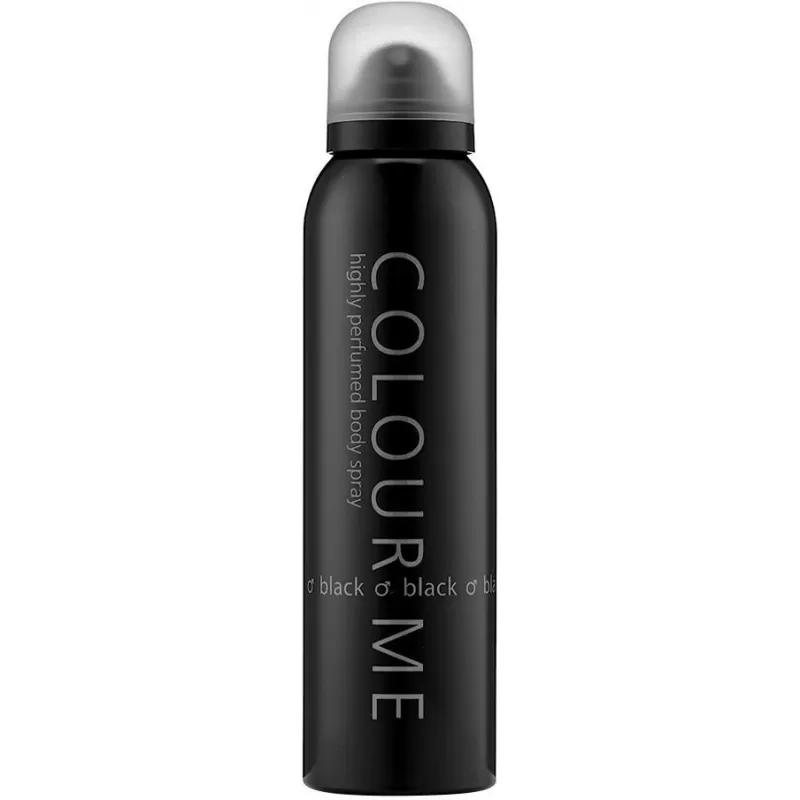 Body Spray Colour Me Black Masculino - 150ml