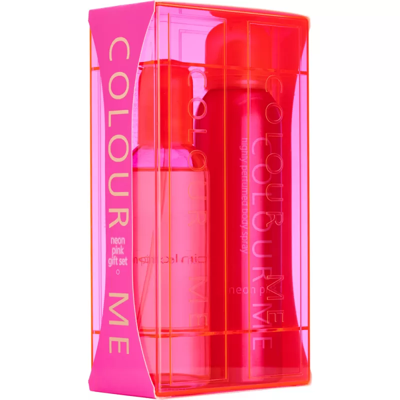 Kit Perfume Colour Me Neon Pink EDP 100ml + Body Spray Neon Pink 150ml - Feminino