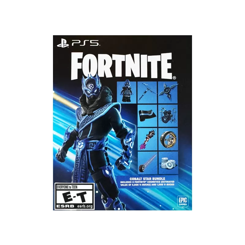 Consola Sony PlayStation 5 Slim Digital CFI-2015 1TB SSD Fortnite Cobalt Star Bundle - White/Black