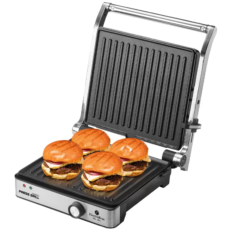 Sandwichera Grill ElectroBras EBPG-03 2000W 220V - Black/Silver