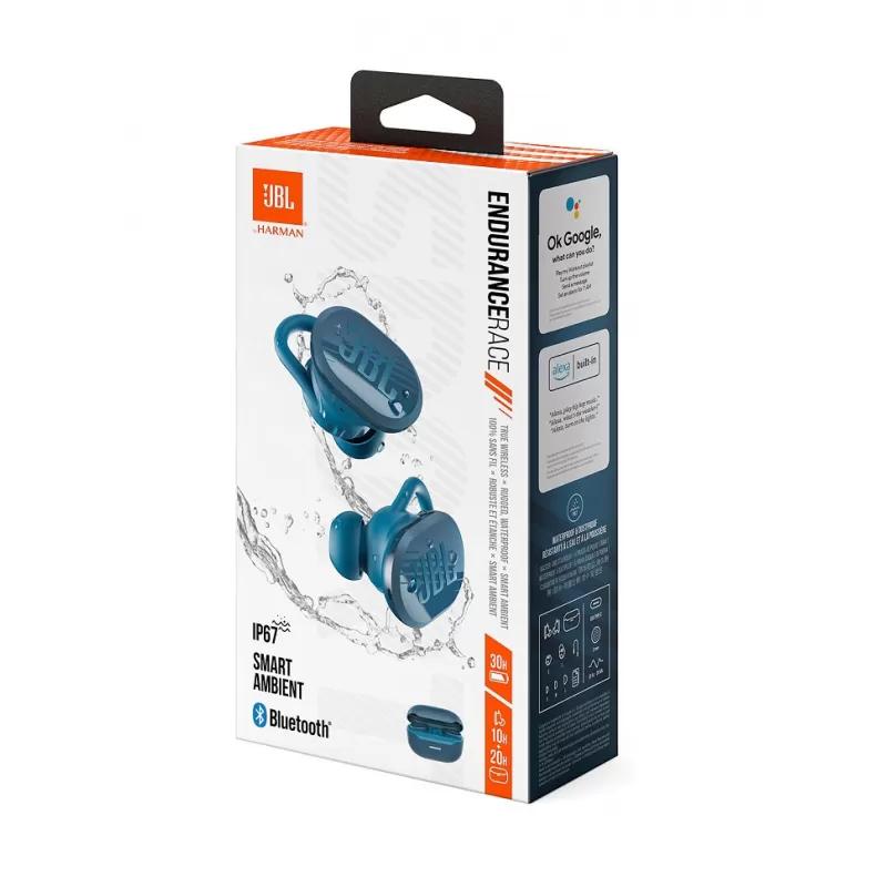 Auricular JBL Endurance Race TWS Bluetooth - Blue