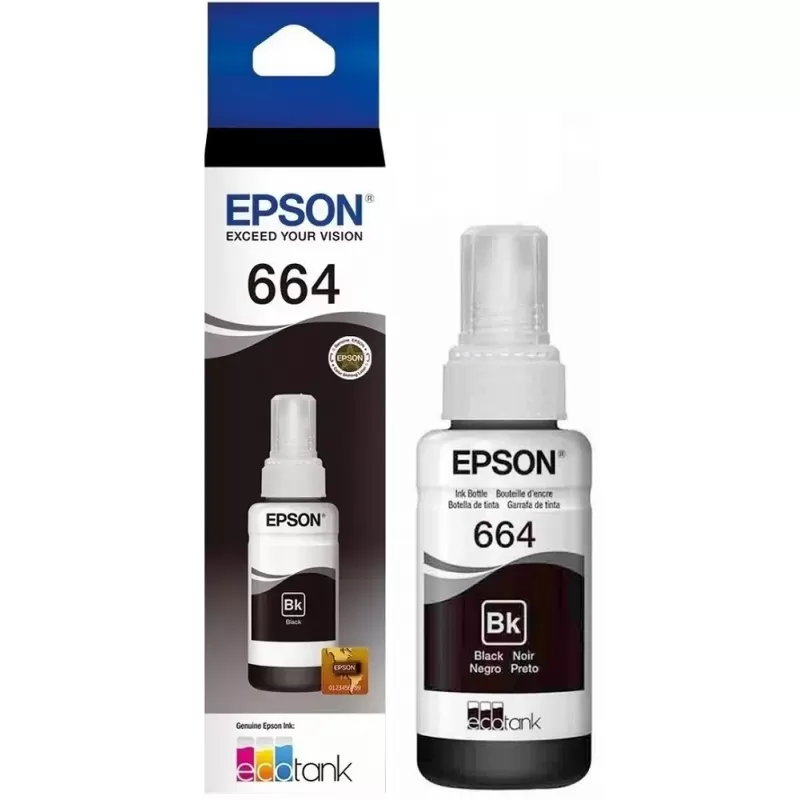 Tinta Epson T664120 70ml - Negro