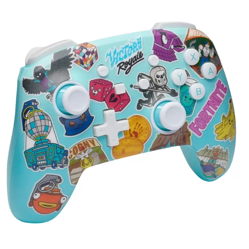 Control Wireless PowerA Nintendo Switch - Fortnite Sticker Mania (PWA-A-09171)