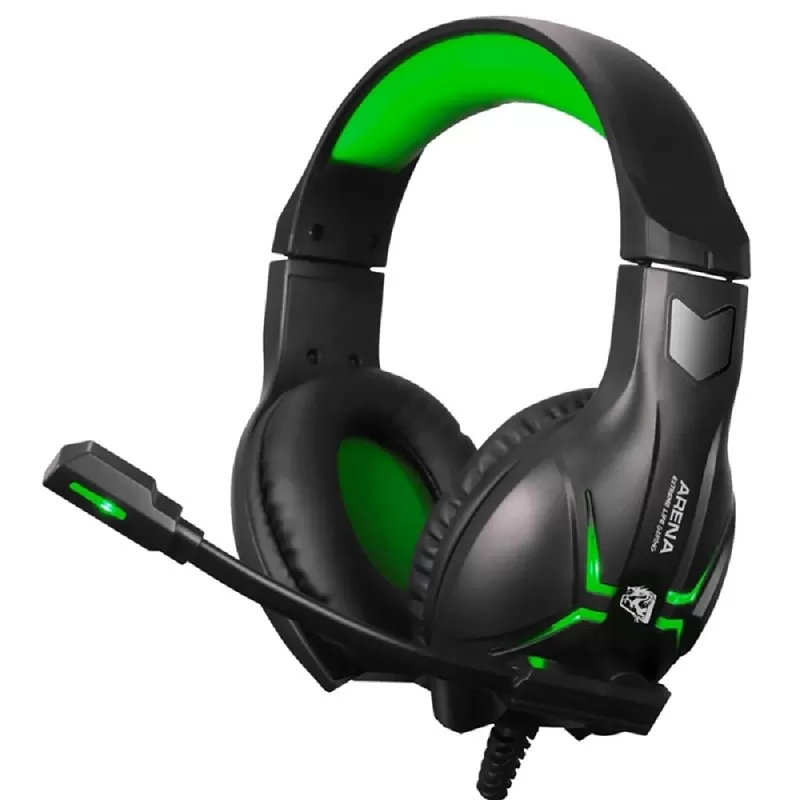 Headset Gaming ELG Arena HGAR con Micrófono Negro/Verde