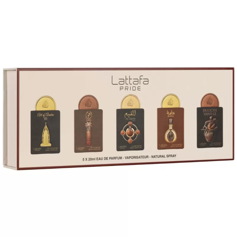 Kit Perfumes Miniatura Lattafa Pride N°4 EDP Unisex - 5x20mL
