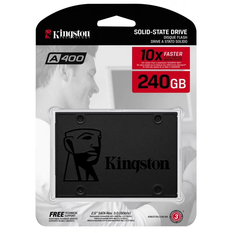 SSD Kingston A400 SATA3 SA400S37/240G 2.5" 240GB