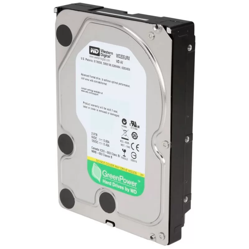 HD Interno SATA III  Wersten Digital Pull 2TB 3.5" WD20EURX