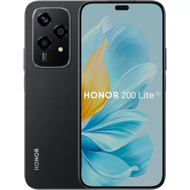 Smartphone Honor 200 Lite LLY-NX1 DS 5G 6.7" 8/256GB - Midnight Black (Slim Box)