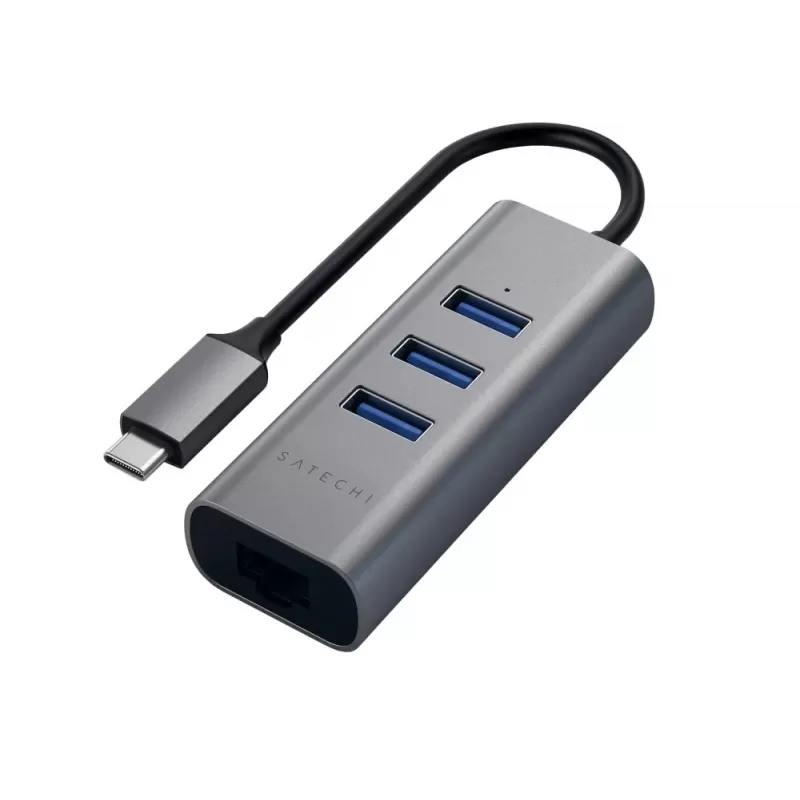 Hub Satechi ST-TC2N1USB31AM USB-C/USB-A/Ethernet -...