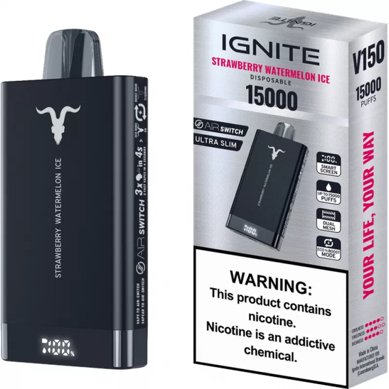 Vaper Descartable Ignite V150 5% Nicotina 15000 Pu...