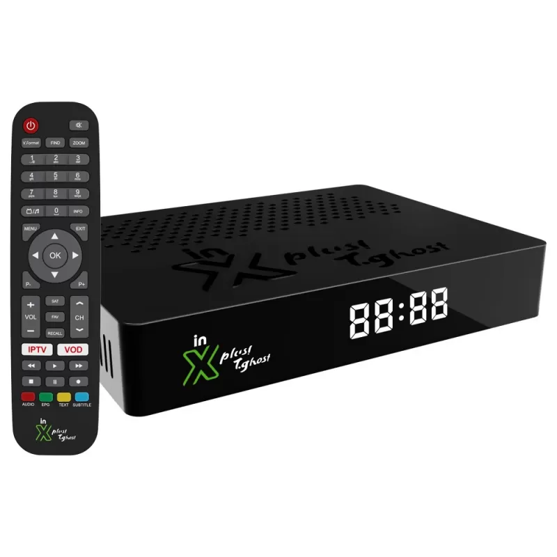 Receptor In X Plus Team Ghost Wi-Fi IPTV - Black