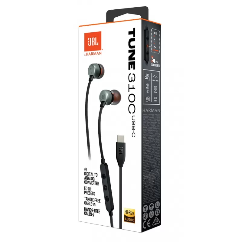 Auricular JBL Tune 310C USB-C - Black