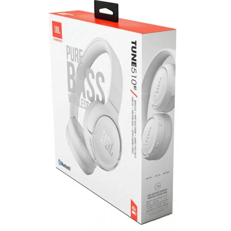 Auricular JBL Tune 510BT Bluetooth - White