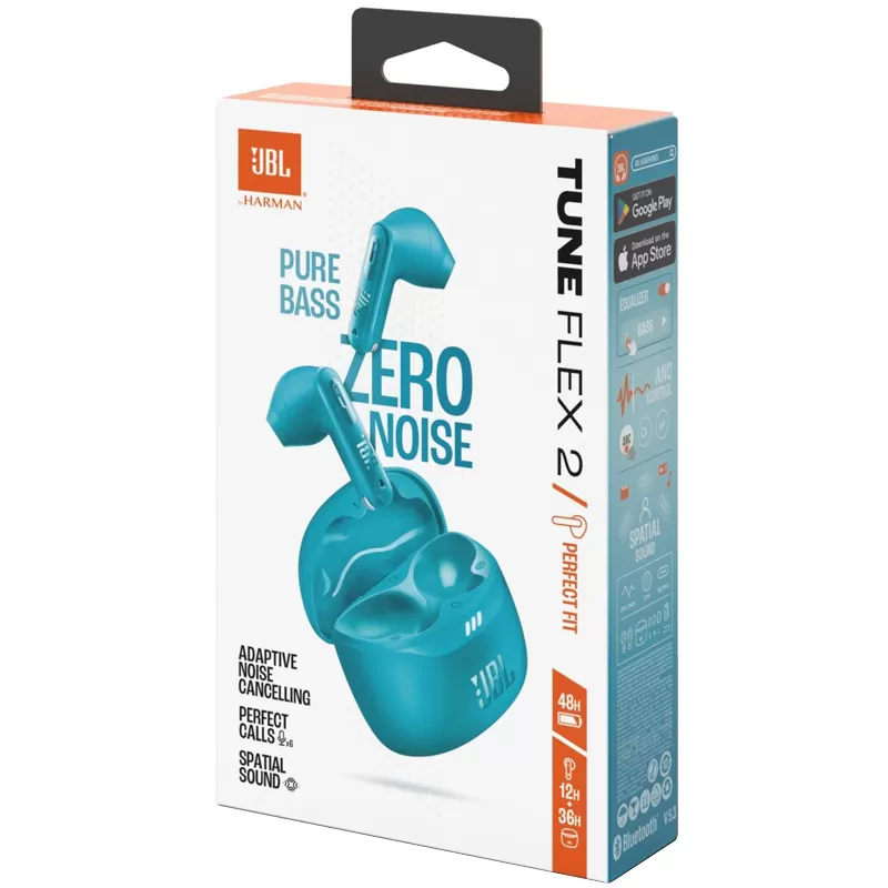 Auricular JBL Tune Flex 2 Bluetooth ANC - Turquoise