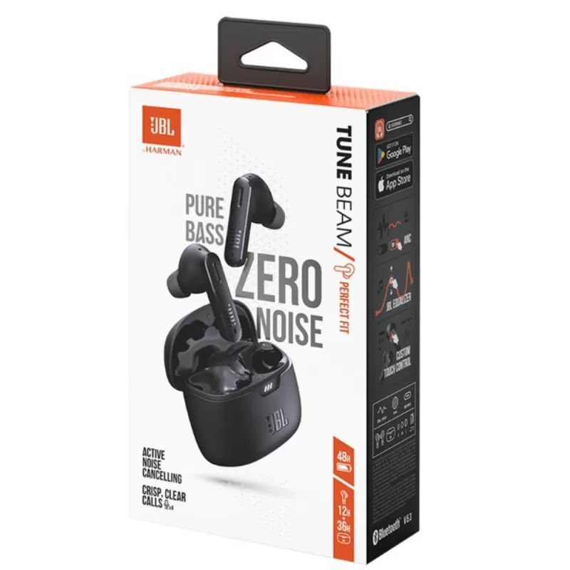 Auricular JBL Tune Beam Bluetooth ANC - Black