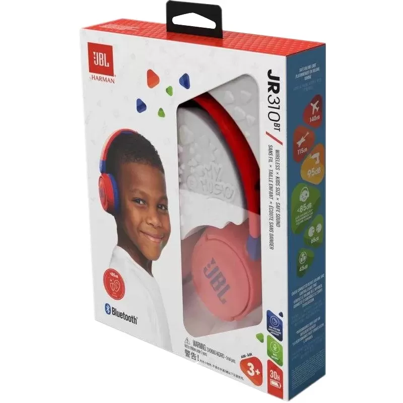 Auricular JBL JR310BT Kids Bluetooth - Red/Blue