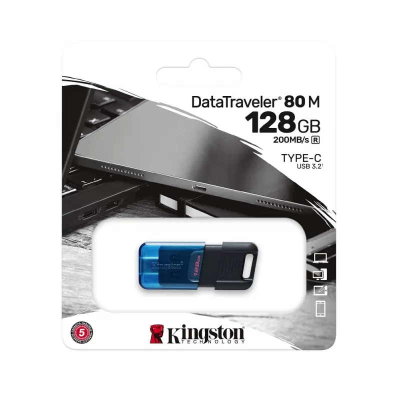 Prendrive Kingston DataTraveler 80M USB-C 3.2 128GB (DT80M/128GB)