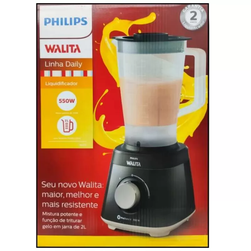 Licuadora Philips Walita Daily RI2110/90 550W 220V Negro - 2L